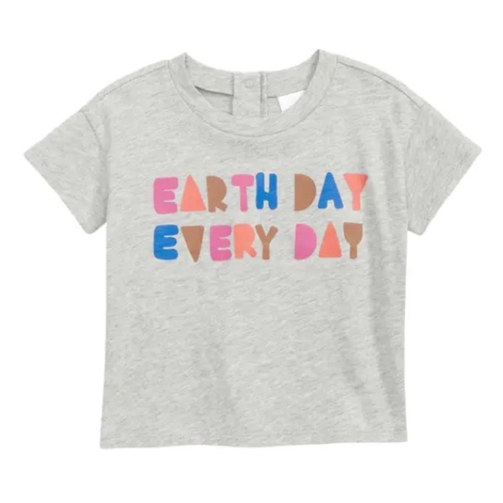 OPEN EDIT
Babies' Drop Shoulder Graphic Earth Day Tee NWT 18M